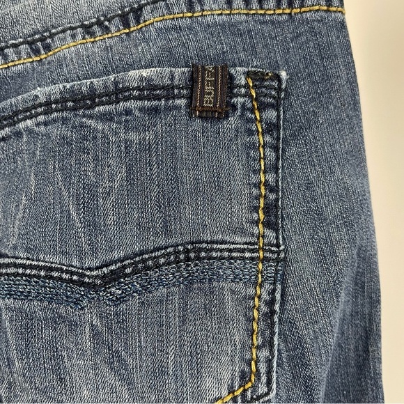 Buffalo David Bitton Farrah-X Size 27 60’s 70’s Boho Flare Jeans Hippie - Picture 3 of 7